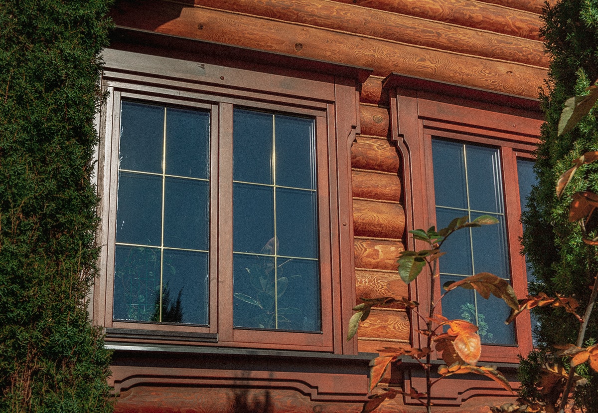 Оконный проем в брусовом доме