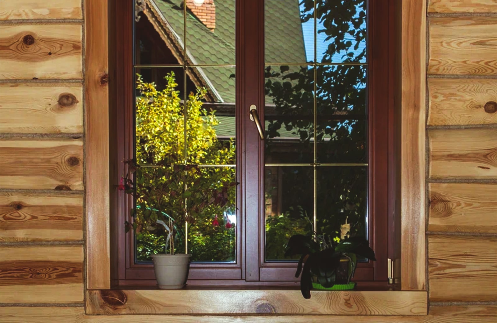 Подоконники и отливы для окон в срубе