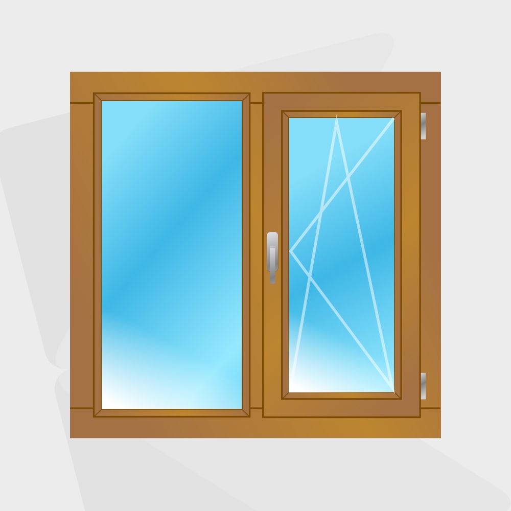 Окна с одной открывной створкой