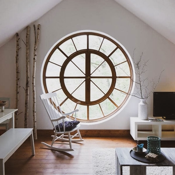 Круглые окна из дерева