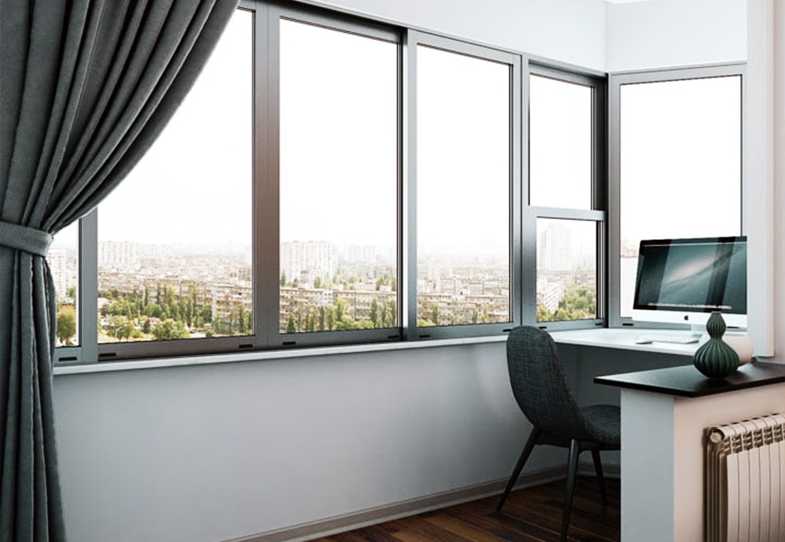 Теплое остекление лоджии