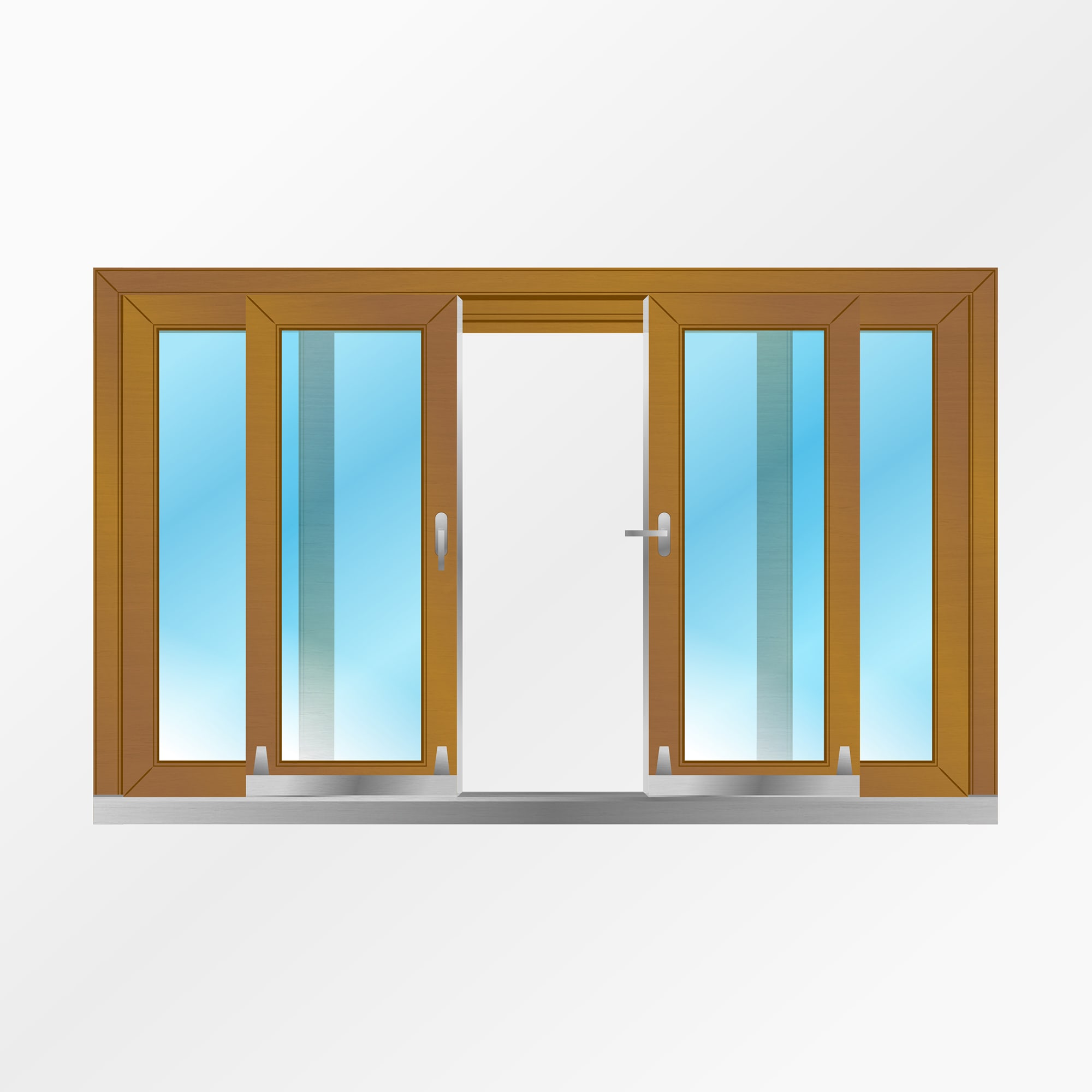 Портальная дверь PSK c двумя створками